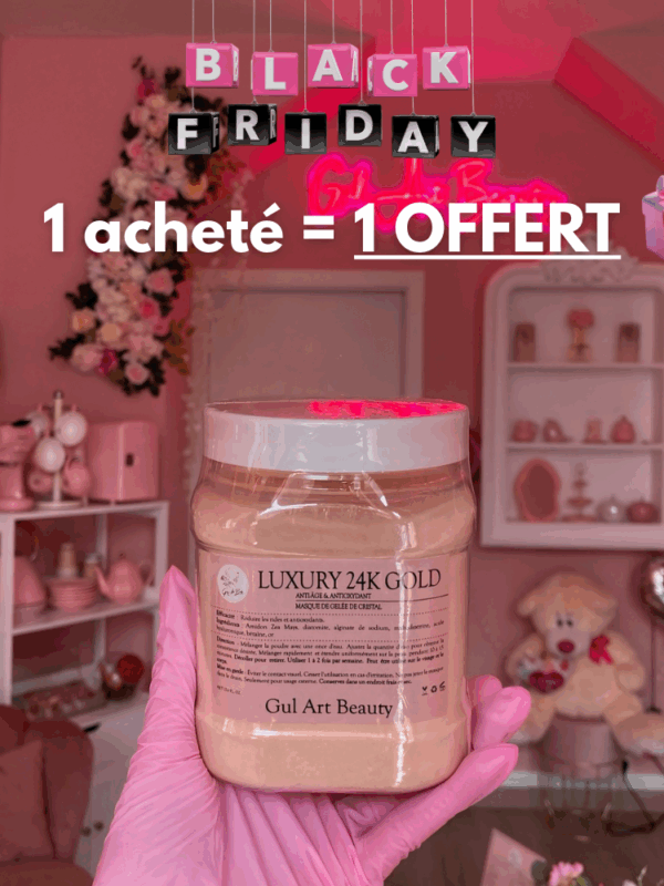jelly mask luxury 24k gold | 1 acheté = 1 offert 🎁