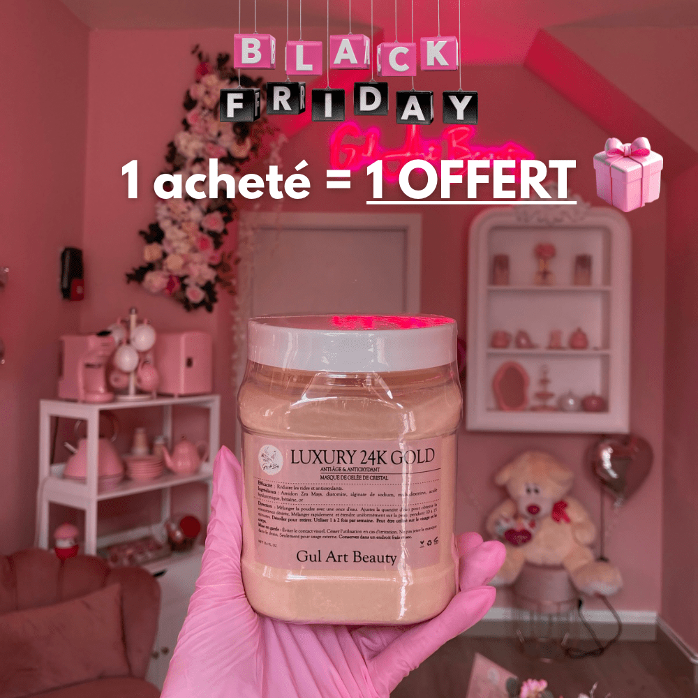 jelly mask luxury 24k gold | 1 acheté = 1 offert 🎁